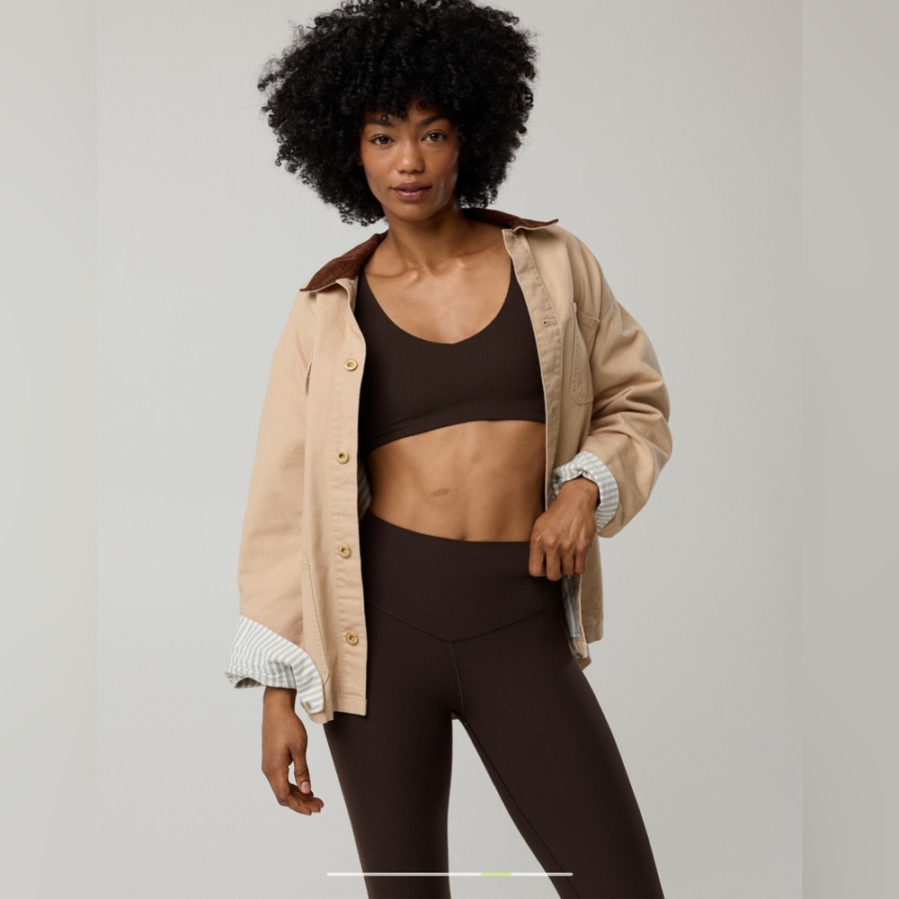 OFFLINE by Aerie Real Me XTRA Rib Switch Up V-Neck Sports Bra size XS